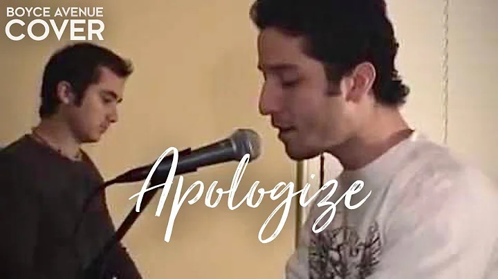 Apologize - OneRepublic / Timbaland (Boyce Avenue ...