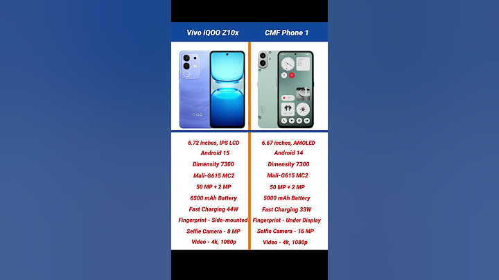 Vivo iQOO Z10x vs Nothing CMF Phone 1 Comparison #shorts #short #iqooz10x #nothingcmfphone1
