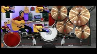 DJ Tiktod Ayam Den Lapeh X Bat Country Koplo Akustik | Real Drum Cover