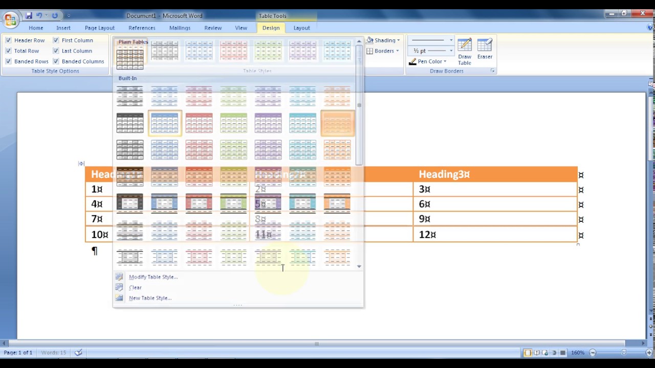 Pages Table In Insert Tab YouTube Pages Table In Insert Tab YouTube