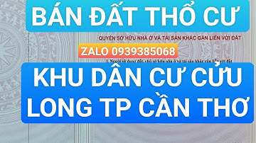 Đất cần thơ : Bán Đất  Khu Cửu Long gần đại học y dược Cần Thơ. @dattotnhadepcantho