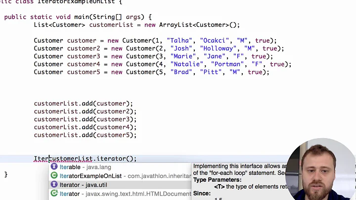 4- Using iterator and listiterator for iterating over an ArrayList