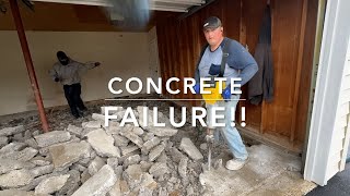 SUPER FAST!! We had to tear out this concrete and replace it !!