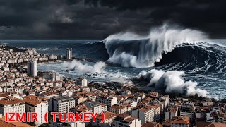 When the Waves Hit İzmir: Terrifying AI Mega Tsunami Simulation
