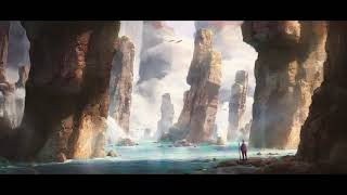 Yellow Caves - Concept Art Painting Process (Story of Arda)