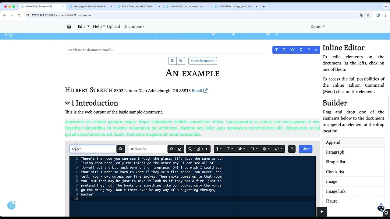 Drag and drop to create a component, and edit it with a simple click.