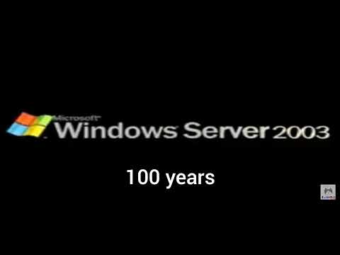Microsoft Windows Server 2003 100 years Logo