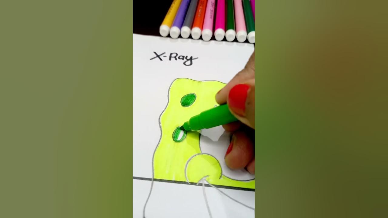 How to draw XRAY effect? One drawing but 4 different style YouTube