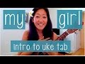 My girl  the temptations  ukulele tab tutorial