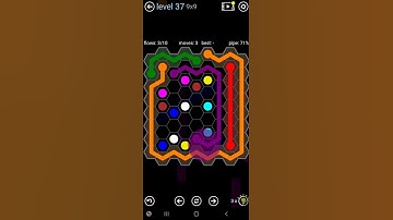 How To Solve Flow Free Hexes Rainbow Pack Level 37 9x9 Board Walk Through Solution Walkthrough