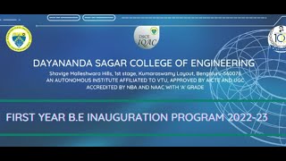 First year B.E. Inauguration Program 2022-23