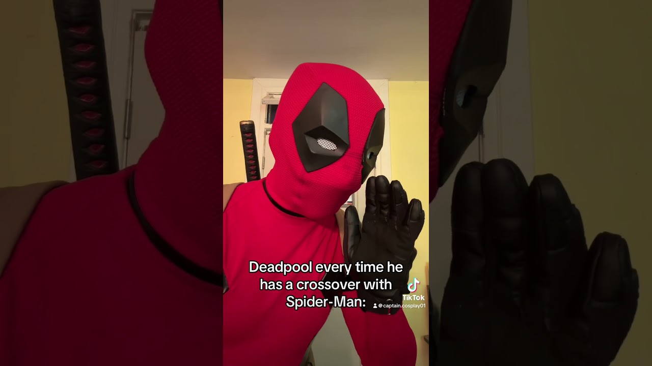 When Deadpool Tries to Corrupt Spider-Man #marvel #comics #deadpool #spiderman #cosplay #spideypool