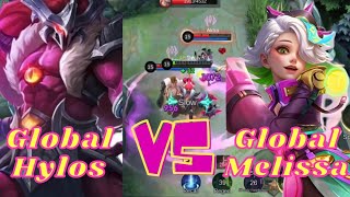 GLOBAL JUNGLE HYLOS MATCHUP AGAINST GLOBAL 1 MELISSA IN SOLO RANK!!!