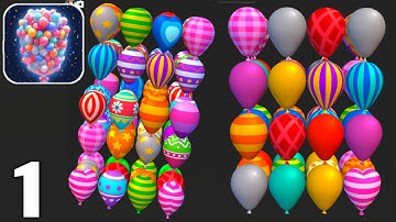 Balloon Master 3D - Match 3D - Gameplay Walkthrough Part 1 All Levels 1-13 (Android & iOS)