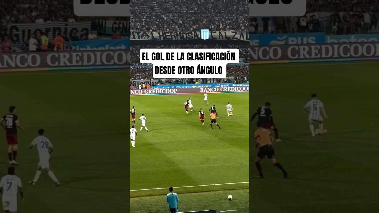 Con este gol RACING se metió en cuartos de Final y eliminó a River