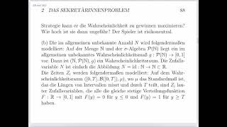 Spieltheorie 2: K2-2 Sekretaerinnenproblem, Variante von Bruss