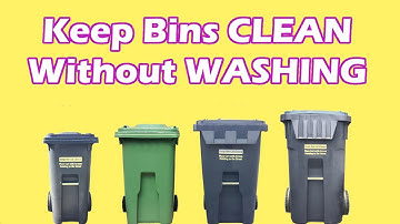 how to clean your outdoor garbage pail | how to keep trash cans clean |