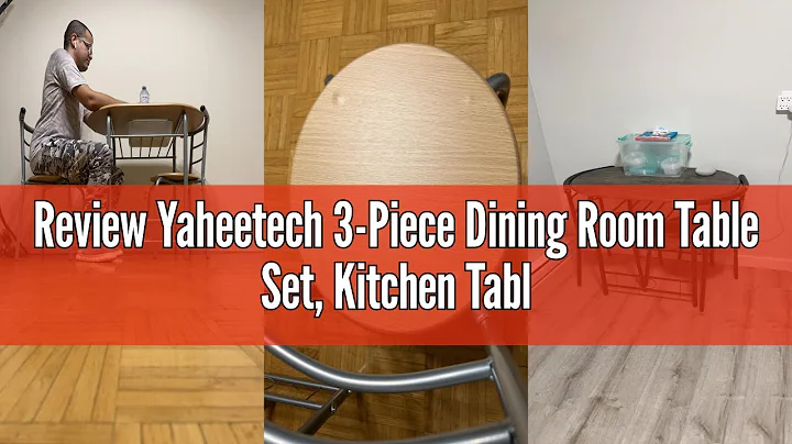 Review Yaheetech 3-Piece Dining Room Table Set, Kitchen Table & Chair Sets for 2, Compact Table Set
