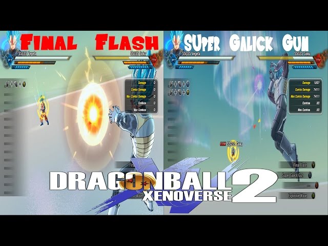 Final Flash VS Super Galick Gun Dragon Ball Xenoverse 2 