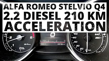 Alfa Romeo Stelvio Q4 2.2 Diesel 210 hp (AT) - acceleration 0-100 km/h