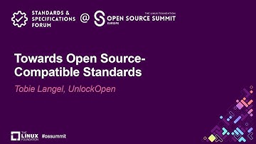 Towards Open Source-Compatible Standards - Tobie Langel, UnlockOpen