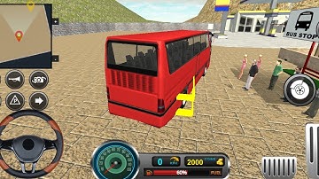 Real Uphill Offroad Bus driving simulation #1 🚌🛣 - Android Gameplay FHD
