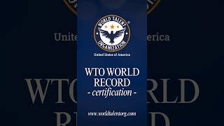 𝐖𝐓𝐎 𝐖𝐨𝐫𝐥𝐝 𝐑𝐞𝐜𝐨𝐫𝐝 𝐂𝐞𝐫𝐭𝐢𝐟𝐢𝐜𝐚𝐭𝐢𝐨𝐧 𝟐𝟎𝟐𝟑: #WTOWorldRecords #WorldTalentorg
