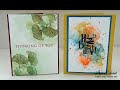 Stamped Cards Using Watercolors Part 1