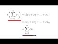 Basic Properties of Summations (useful for various applications, e.g. data science!)