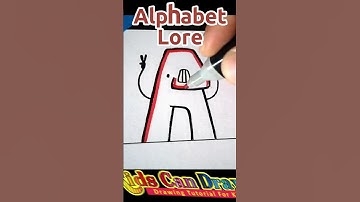 Vẽ Alphabet Lore ABC Đơn Giản🌈 | How To Draw Alphabet Lore  Simple🌈 #shorts
