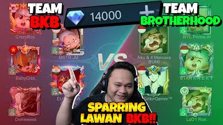 TES ILMU!! SPARRING LAWAN SQUAD BKB DENGAN TARUHAN 14.000 DIAMOND!!! SERUH PARAH COY!!