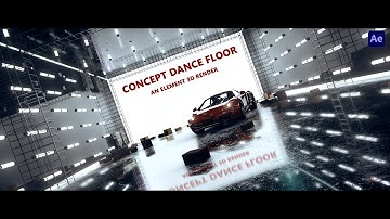 Concept Dance Floor II Element 3D render II After effect