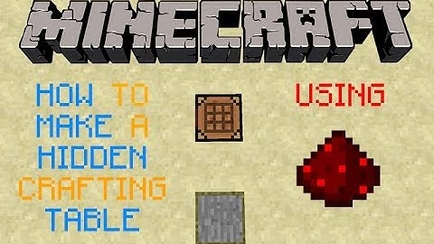 Minecraft Tutorial | How to make a Hidden Crafting Table (Etho