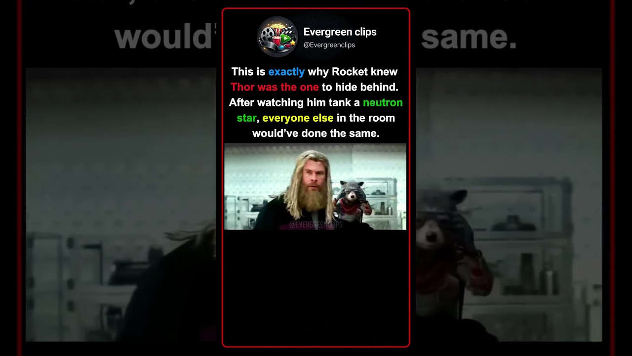 Rocket Knew Exactly Who to Hide Behind #movie