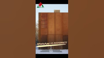 Corten Metal Cladding for Commercial Facade #cortensteel #panel