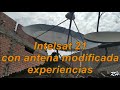 FTA canales satélite Intelsat 21 58w con antena ampliada experiencias.