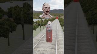 Train vs zombie BeamNG.Drive #beamng #beamngexperiments