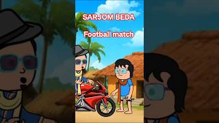 SARJOM BEDA FOOTBALL match nel. New santhali Cartoon Video//#viralshorts #cartoon
