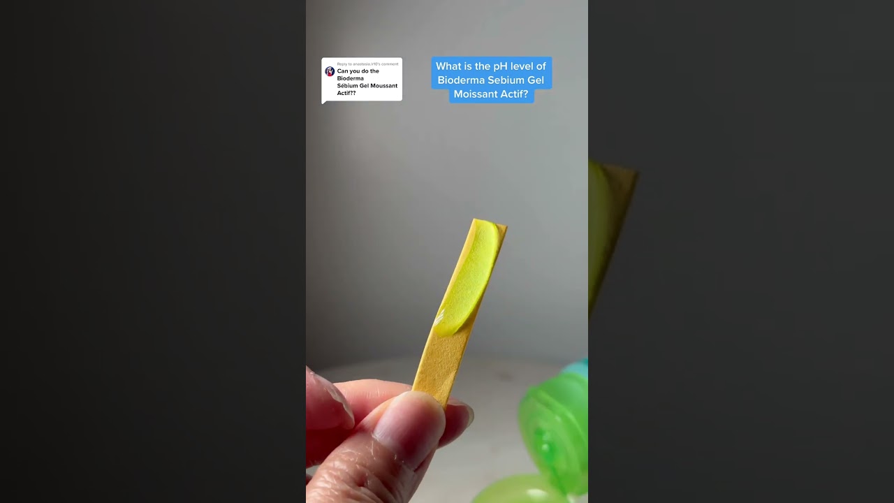 Ph level of bioderma sebium gel moussant actif 