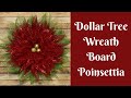 Christmas Crafts: Dollar Tree Wreath Board Poinsettia: 1 Roll Of Each Mesh