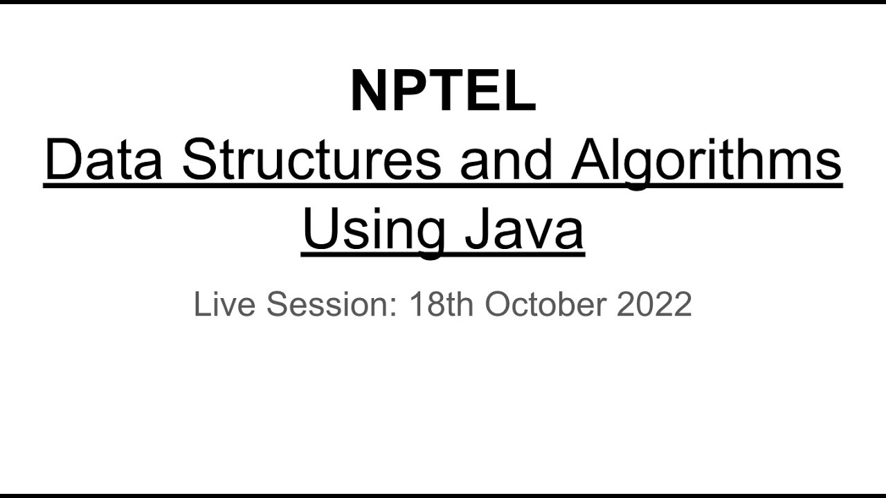Java Collection Framework (Live Interaction Session 12) - YouTube