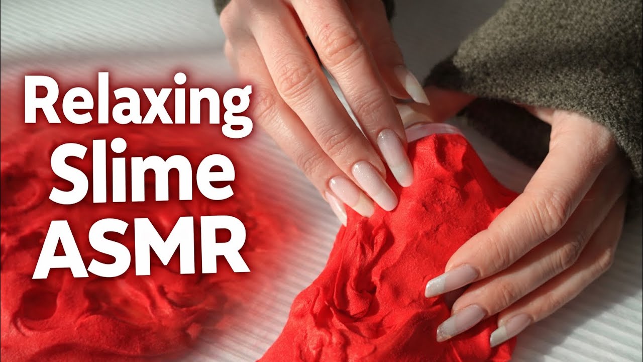 ✨ ASMR Slime Sounds with Long Natural Nails ✨ #asmr #asmrsounds