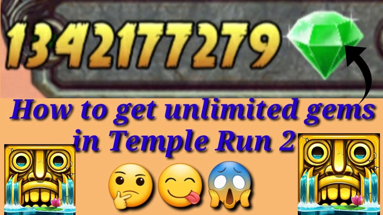 How to get unlimited gems in Temple Run 2 || New Unlimited trick 2020
