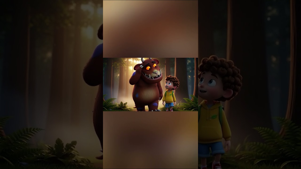 Part 2 Jamie Meets the Gruffalo  | Learn Bravery & Kindness | kids Bedtime Story