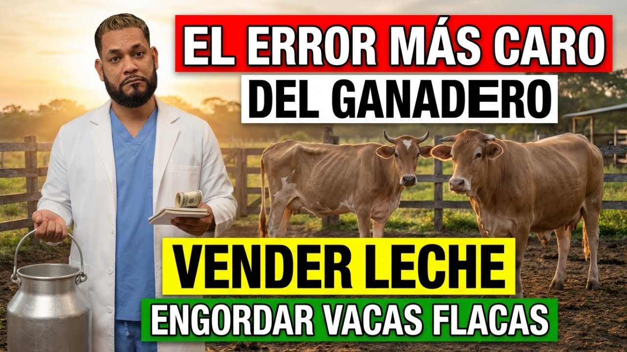 El Error Más Caro del Ganadero  Vender Leche en Lugar de Engordar Vacas Flacas