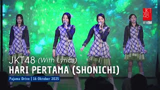Jkt48  Hari Pertama shonichi  Pajama Drive 16 Oktober 2025