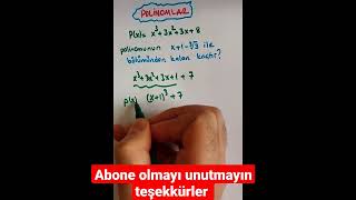 Polinomlar Tam Küp Açılımı