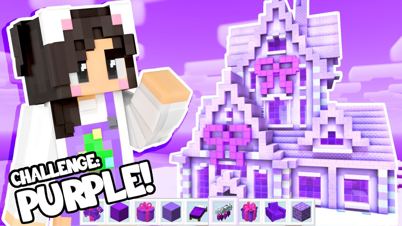 💜I Built A Purple TOY SHOP In Minecraft! - YouTube