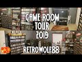 Game room tour 2019  over 2100 games  retrowolf88