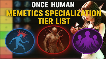 Once Human Memetics Specialization Tier List